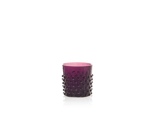 Violet Hobnail Whiskey Glass