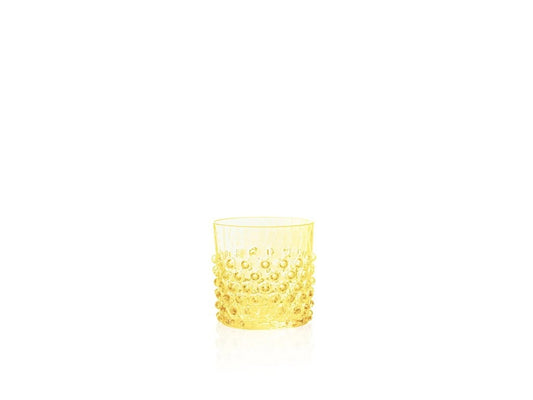 Citrine Hobnail Whiskey Glass