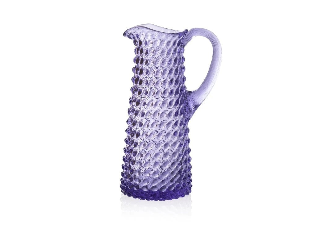 Lavender Hobnail Jug Tall