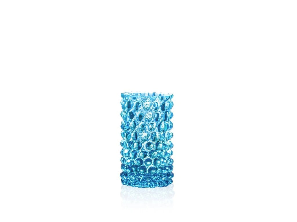 Azure Hobnail Bud Vase