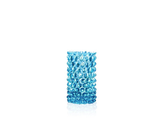 Azure Hobnail Bud Vase