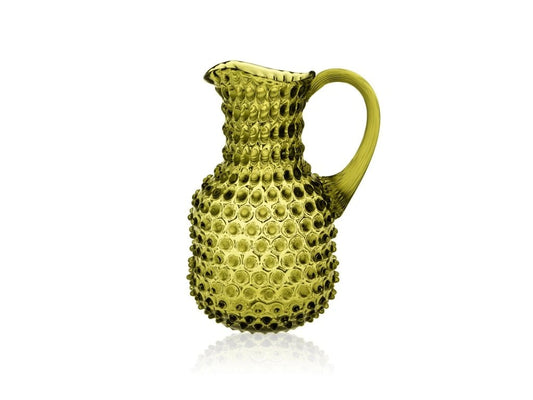 Bonsai Green Hobnail Square Jug