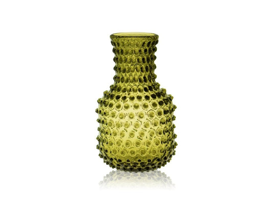 Bonsai Green Hobnail Carafe