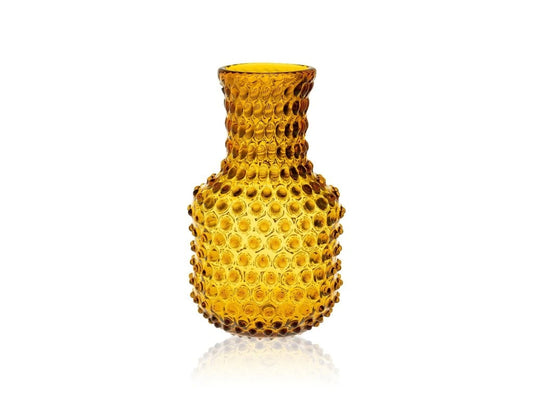 Amber Hobnail Carafe