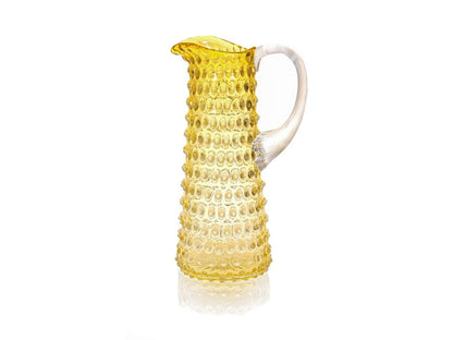Underlay Amber Hobnail Jug Tall