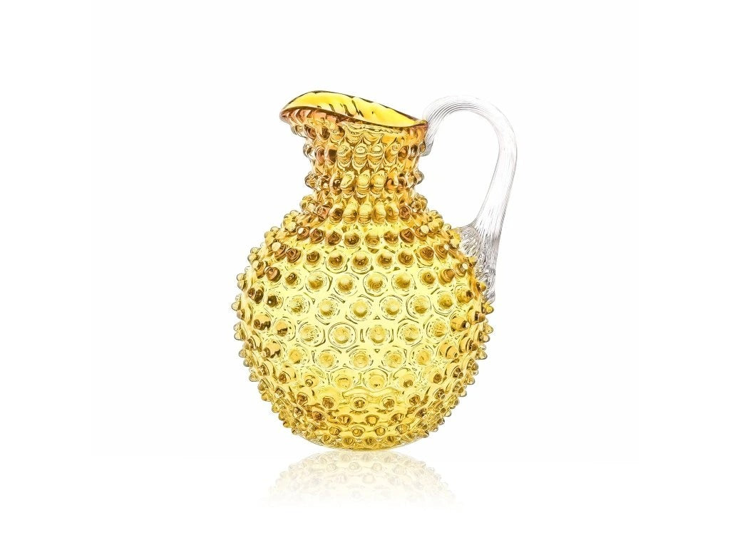 Underlay Amber Hobnail Jug