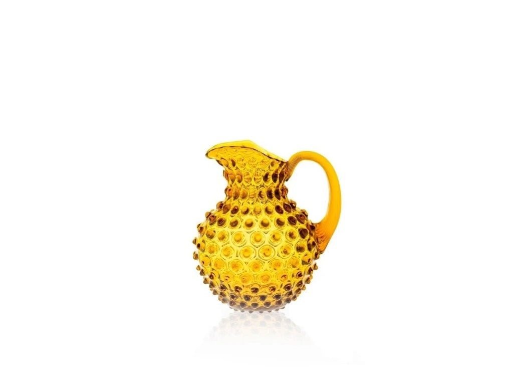 Amber Hobnail Jug - 1L