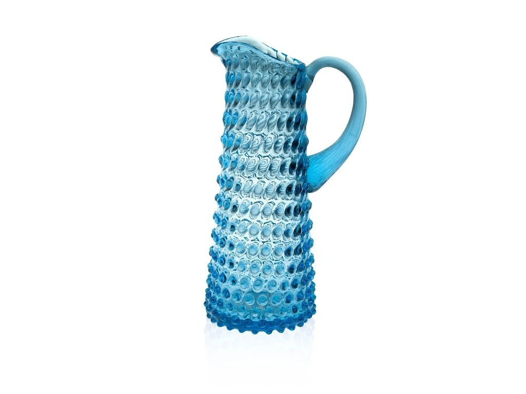 Azure Hobnail Jug Tall