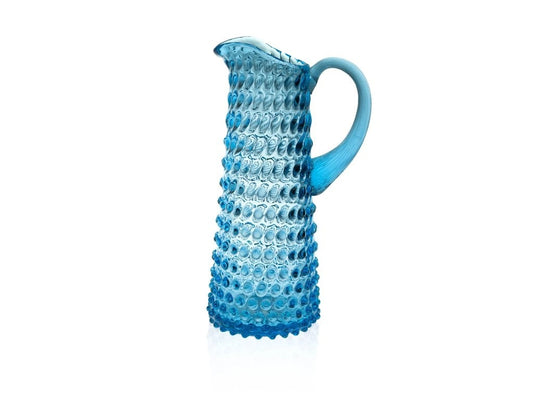 Azure Hobnail Jug Tall