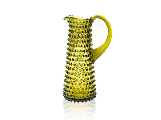 Bonsai Green Hobnail Jug Tall