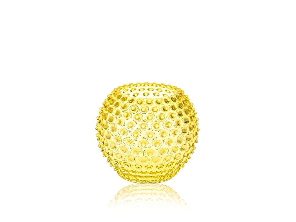 Citrine Hobnail - Round Vase