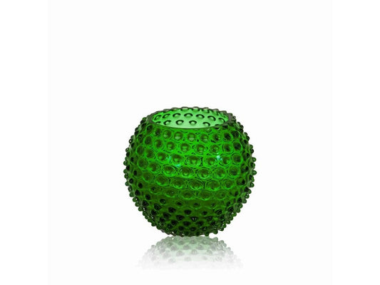 Dark Green Hobnail Vase