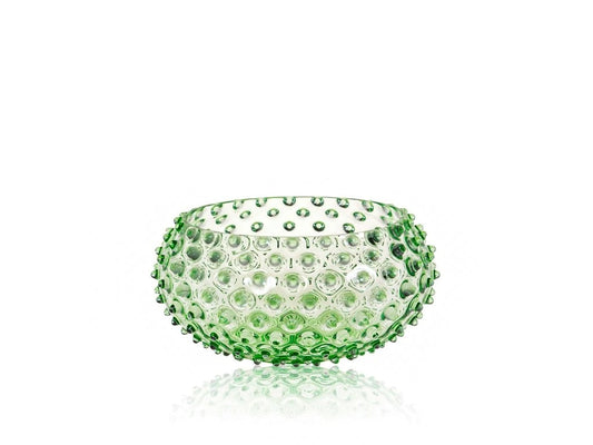 Light Green Hobnail Large Bowl
