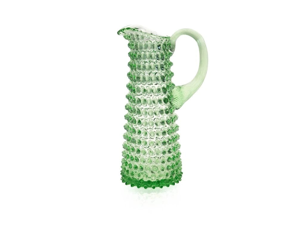 Light Green Hobnail Jug Tall