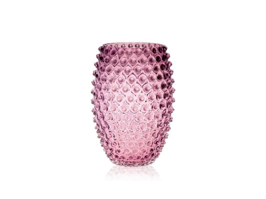 Underlay Violet Hobnail Oval Vase