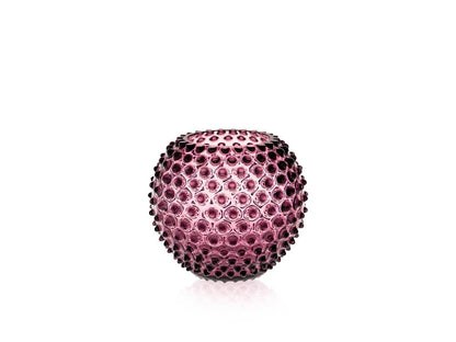 Violet Hobnail Round Vase