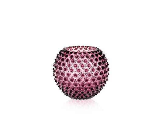 Violet Hobnail Round Vase