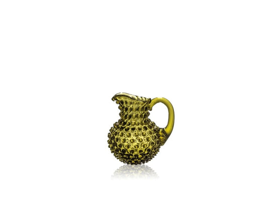 Bonsai Green Hobnail Creamer