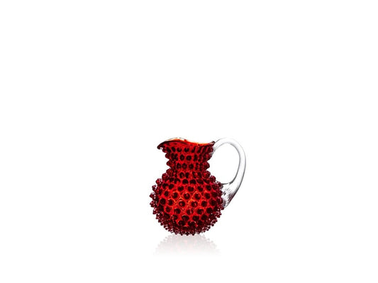 Underlay Garnet Hobnail Creamer