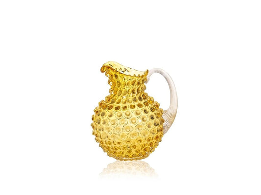 Underlay Amber Hobnail Jug