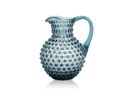 Misty Blue Hobnail Large Jug 2L
