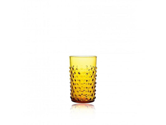 Amber Hobnail Tumblers