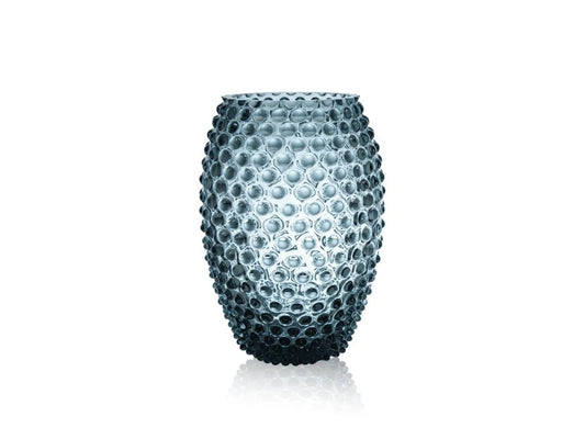Misty Blue Hobnail Oval Vase