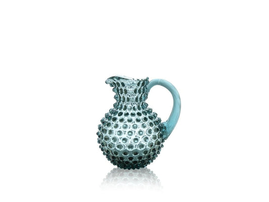 Misty Blue Hobnail Jug 1L
