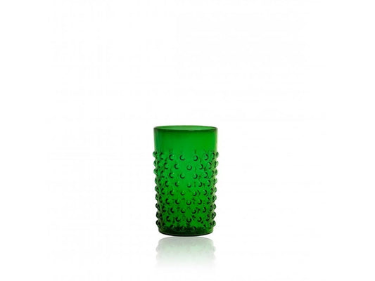 Dark Green Hobnail Tumblers
