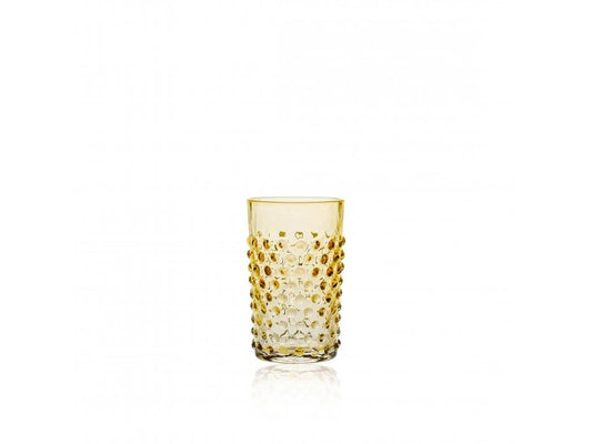 Underlay Amber Hobnail Tumblers Large