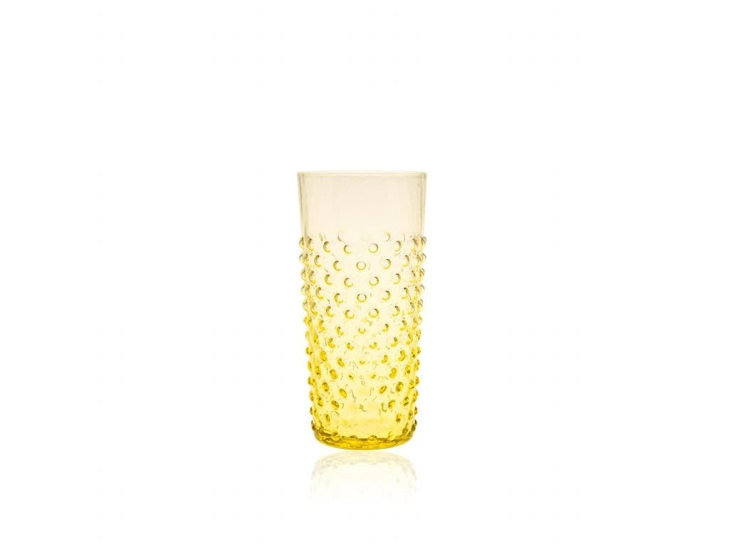 Citrine Hobnail - Tumblers Large (x4)