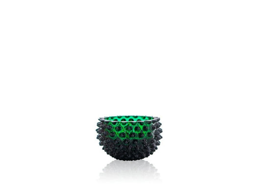 Dark Green Hobnail Small Bowl
