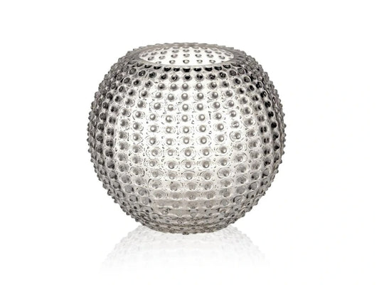 Underlay Black Smoke Hobnail Vase Large