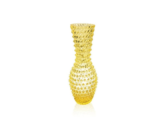 Citrine Hobnail Fugu Vase