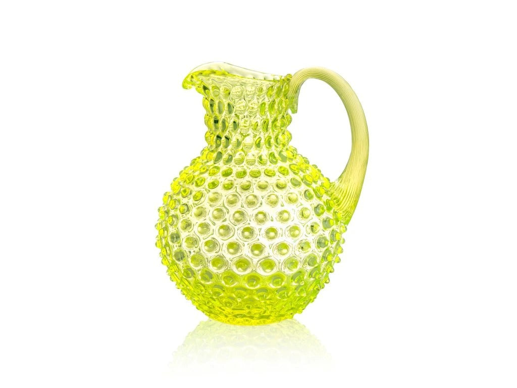 Neon Citrine Hobnail Large Jug 2L