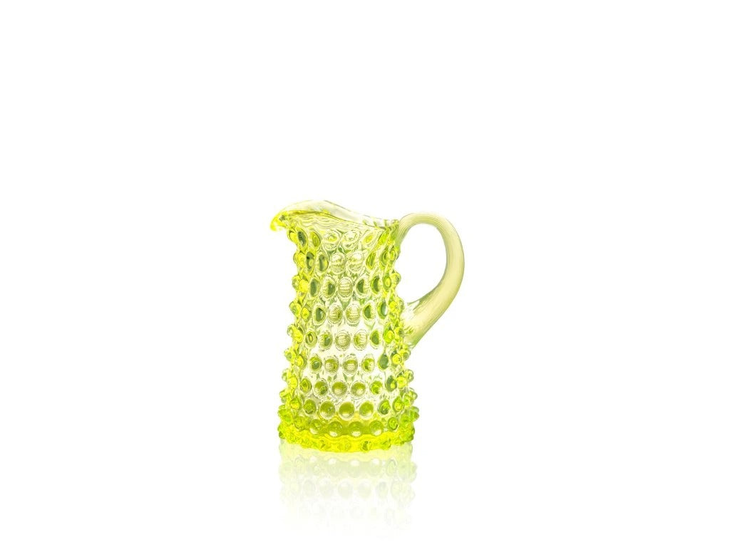 Neon Citrine Hobnail Mini Tall Jug