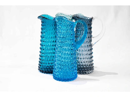 Azure Hobnail Jug Tall