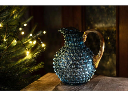 Underlay Blue Smoke Hobnail Large Jug 2L