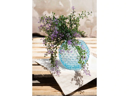 Underlay Azure Hobnail Round Vase
