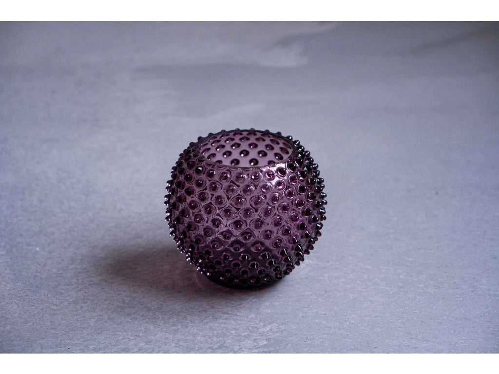 Violet Hobnail Round Vase