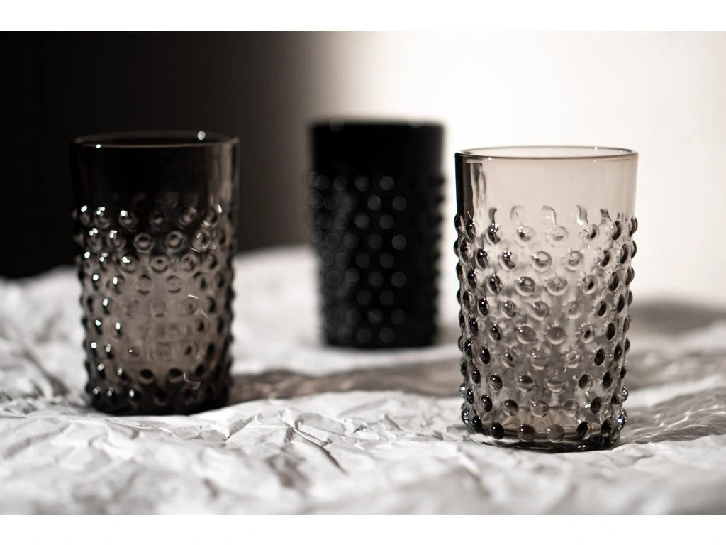 Underlay Black Smoke Hobnail Tumblers