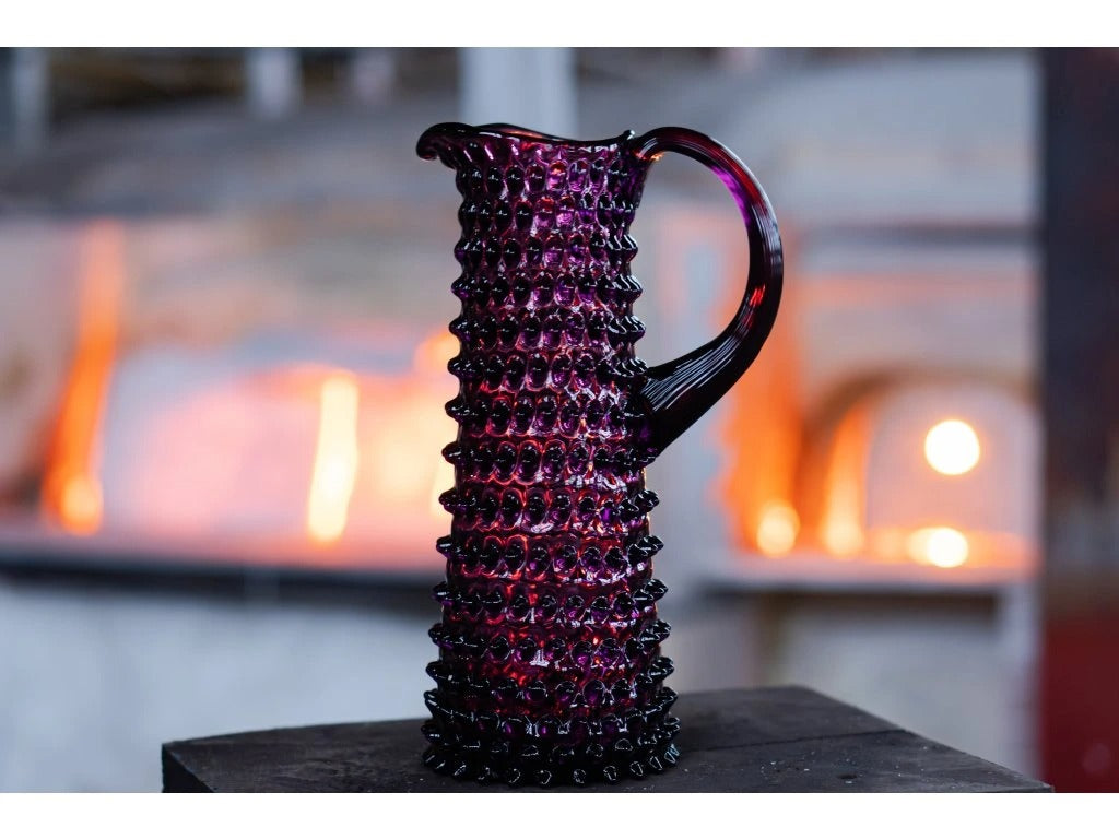 Violet Hobnail Jug Tall