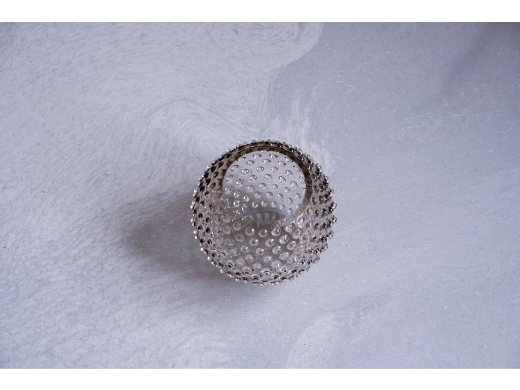 Underlay Black Smoke Hobnail Round Vase
