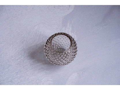 Underlay Black Smoke Hobnail Round Vase