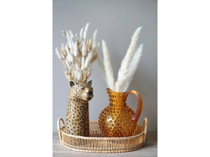 Amber Hobnail Large Jug 2L