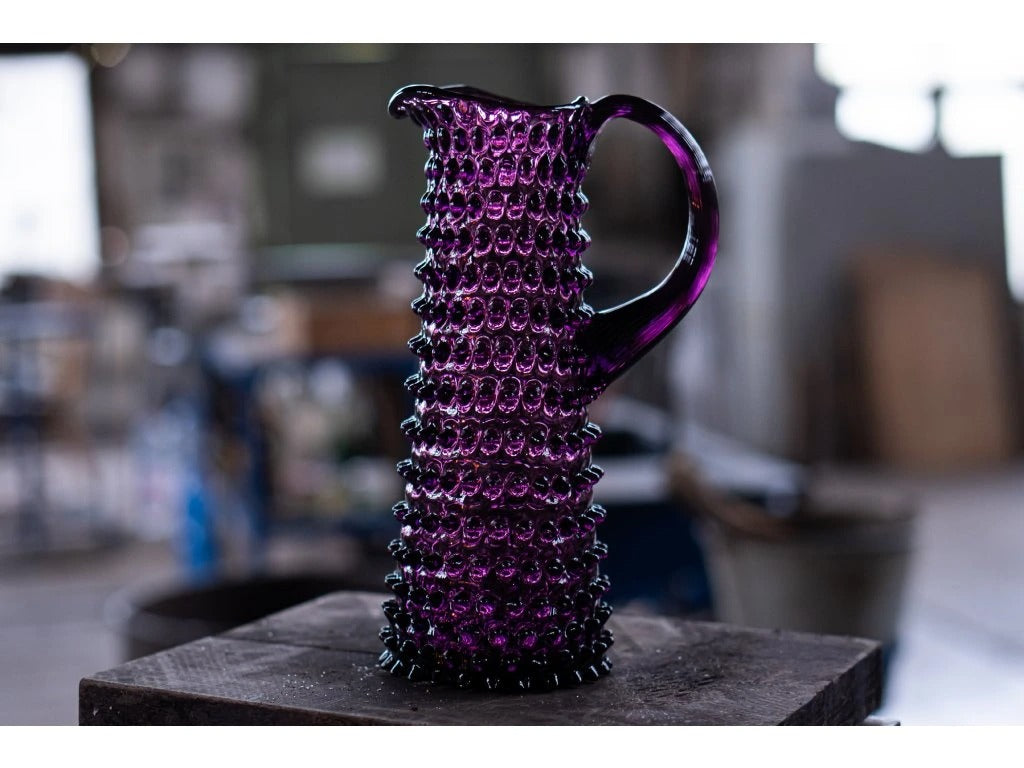 Violet Hobnail Jug Tall