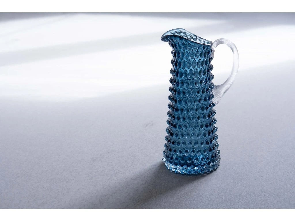 Underlay Blue Smoke Hobnail Jug Tall