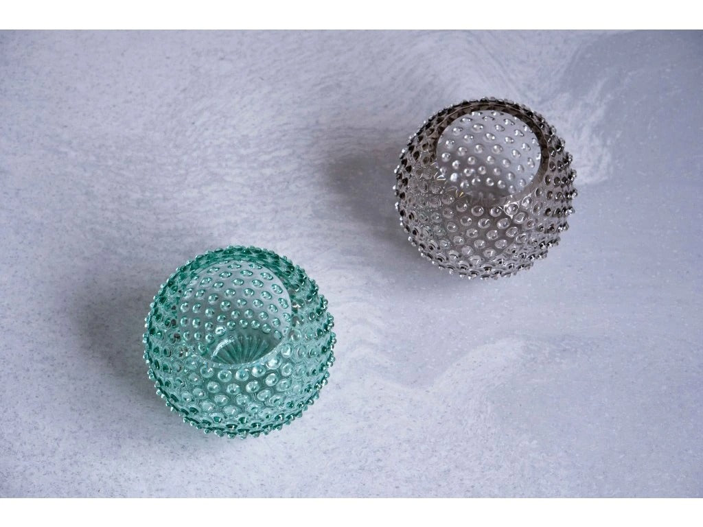 Underlay Black Smoke Hobnail Round Vase