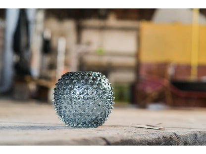 Underlay Blue Smoke Hobnail Round Vase