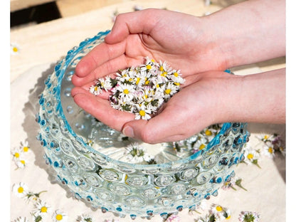 Underlay Azure Hobnail Large Bowl